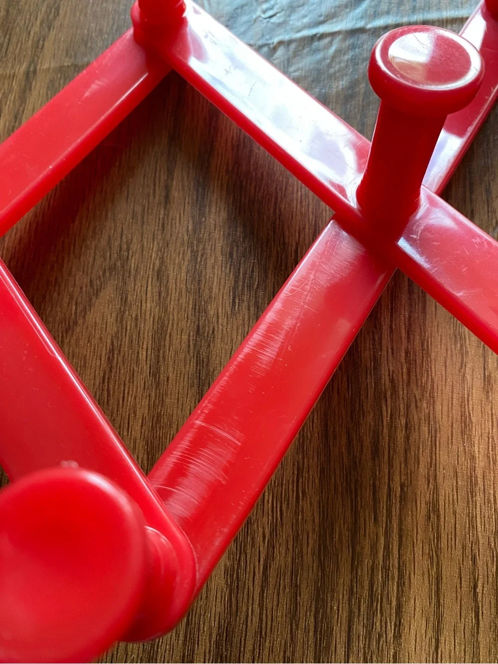 Vintage Plastic Accordion Expandable Wall Rack